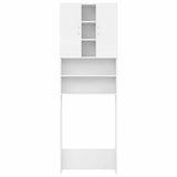 ZNTS Washing Machine Cabinet White 64x25.5x190 cm 808422