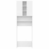 Washing Machine Cabinet White 64x25.5x190 cm 808422