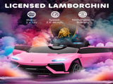 12V Licensed Lamborghini Electric Cars for Kids, Ride On Car with Remote Control for 3-6 Years Old, T3398P422445