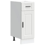 Kitchen Base Cabinet Porto White Engineered Wood 853937