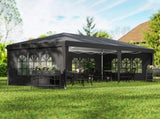 3 x 6m Pop-Up Gazebo, with Removable Walls - Black T3398P323800