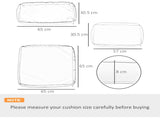 Replacement Cushion Covers for Garden Sofa Set, Garden Rattan Sofa Cushion Polyester Cover T3398P314187