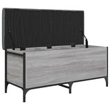 Storage Bench Grey Sonoma 102x42x45 cm Engineered Wood 835150