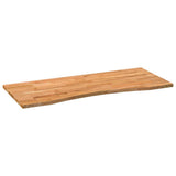 Desk Top Light Brown 120x50x2.5 cm Solid Wood Oak Rectangular 4009019