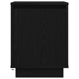Bedside Cabinets with LED Lights 2 pcs Black 38x34x50 cm 861268