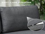 Three-Seater Storage Sofa Bed - Charcoal Grey T3398P424872