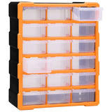 Multi-drawer Organiser with 18 Middle Drawers 38x16x47 cm 149597