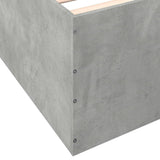 Bed Frame without Mattress Concrete Grey 150x200 cm 3280919