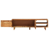 TV Cabinet Solid Wood Acacia with Honey Finish 140x30x40 cm 337847