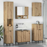 Bathroom Furniture Set 4 pcs Artisan Oak Engineered wood, Metal 3393122