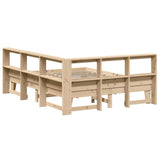 Bookcase Bed without Mattress 150x200cm Solid Wood Pine 3324535