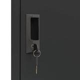 Locker Cabinet Anthracite 38x45x180 cm Steel 339775