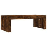 Coffee Table Smoked Oak 102x50x36 cm Engineered Wood 823371