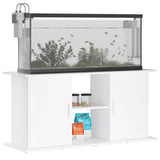 Aquarium Stand White 121x41x58 cm Engineered Wood 833615