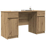 Desk with Drawer Artisan oak 140 x 49 x 76 cm Engineered wood 3328515