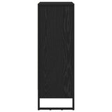 Book Cabinet Black Oak 60 x 30 x 86.5 cm Engineered Wood 886384