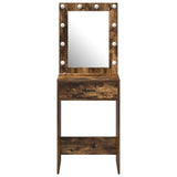 Dressing Table Smoked Oak 50 x 41 x 135 cm Engineered Wood 865041