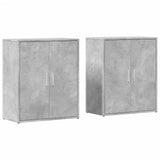 Sideboards 2 pcs Concrete Grey 60x31x70 cm Engineered Wood 3276542