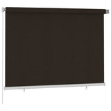 Outdoor Roller Blind 200x140 cm Brown HDPE 312972