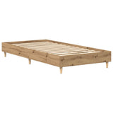 Bed Frame No Mattress Artisan Oak 75x190 cm Small Single Engineered Wood 861101