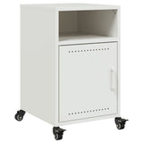 ZNTS Bedside Cabinets 2 pcs White 36x39x59 cm Steel 846727