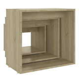 Nesting Tables 3 pcs Sonoma Oak Engineered Wood 808579