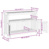 Garden Console Table 110x35x75 cm Solid Wood Acacia 319697