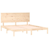 Bed Frame without Mattress 150x200 cm King Size Solid Wood 3104808