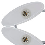 Ceiling Lamp with Ellipsoid Glass Shades for 4 E14 Bulbs 240988
