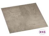 Self-adhesive Flooring Planks 55 pcs PVC 5.11 m Grey 324668