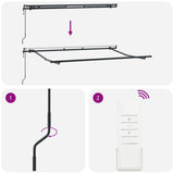 Awning Frame Retractable Anthracite 3.5 x 2 m Metal 42002554