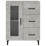 Sideboard Concrete Grey 69.5x34x90 cm Engineered Wood 812217