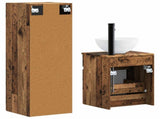 Bathroom Furniture Set 2 pcs Old Wood 33 x 34.5 x 100 cm 3406141