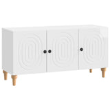 TV Cabinet High Gloss White 99 x 34.5 x 50 cm Engineered Wood 894259