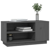 TV Cabinet Grey 80x35x40.5 cm Solid Wood Pine 814406