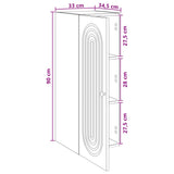 Wall-Mounted Cabinet High Gloss White 33 x 34.5 x 90 cm 898079