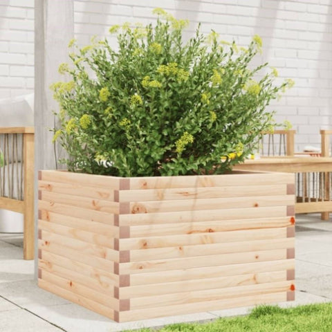 ZNTS Garden Planter 70x70x45.5 cm Solid Wood Pine 847253