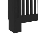 Radiator Cover Black 152x19x81.5 cm Engineered Wood 288177
