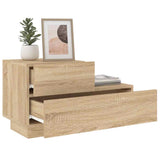 Bedside Cabinet with LED Lights Sonoma Oak 70x36x40.5 cm 836779