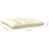 8 Piece Garden Lounge Set with Cream Cushions Pinewood 3096040