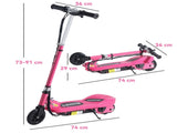 Foldable Electric Kids Scooter, Ride-on for Ages 7-14 Years, Pink T3398P349434