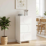 Sideboard White 33.5 x 34.5 x 75 cm Engineered Wood 8011513
