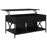 Coffee Table Black Oak 100 x 55 x 48.5 cm Engineered Wood 883037