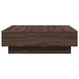 Coffee Table Brown oak 90x90x28 cm Engineered Wood 848093