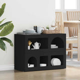 Sideboard Black 80.5 x 35 x 59 cm Engineered Wood 891325