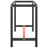 Work Bench Frame Matte Black and Matte Red 110x50x79 cm Metal 151450