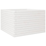 Garden Planter White 70x70x45.5 cm Solid Wood Pine 847254