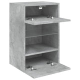 TV Wall Cabinet with LED Lights Concrete Grey 40x30x60.5 cm 837084