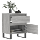 ZNTS Bedside Cabinet Grey Sonoma 40x35x50 cm Engineered Wood 830696