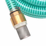 142885 Suction Hose with Brass Connectors 7 m 25 mm Green